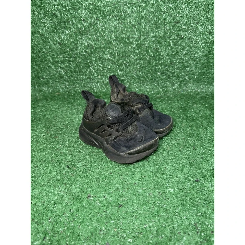 Nike Little Presto Toddler Kids Size 5C Triple Black Walking Shoes Sneakers‎